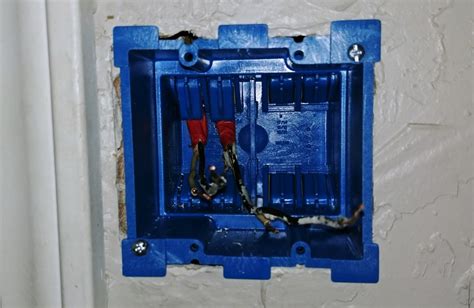 blue electrical box double gang to single gang reducer|Convert 2 gang to single w/out having to replace the box..